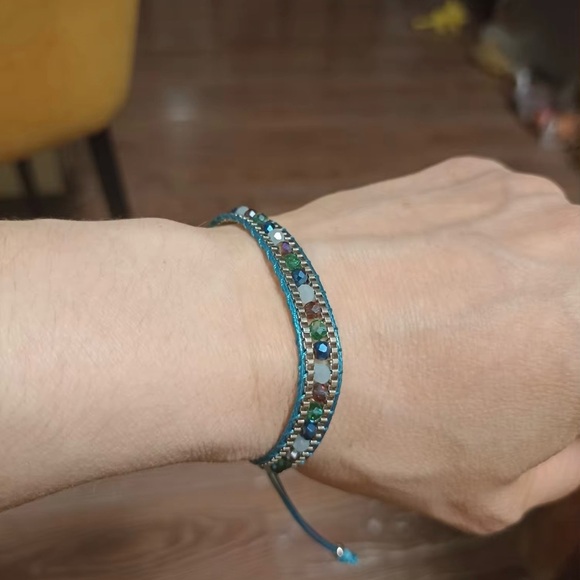 Bohemian Ladies Bracelet Fashion Hand-woven Bracelet Crystal Beaded Bracelet - Picture 3 of 3